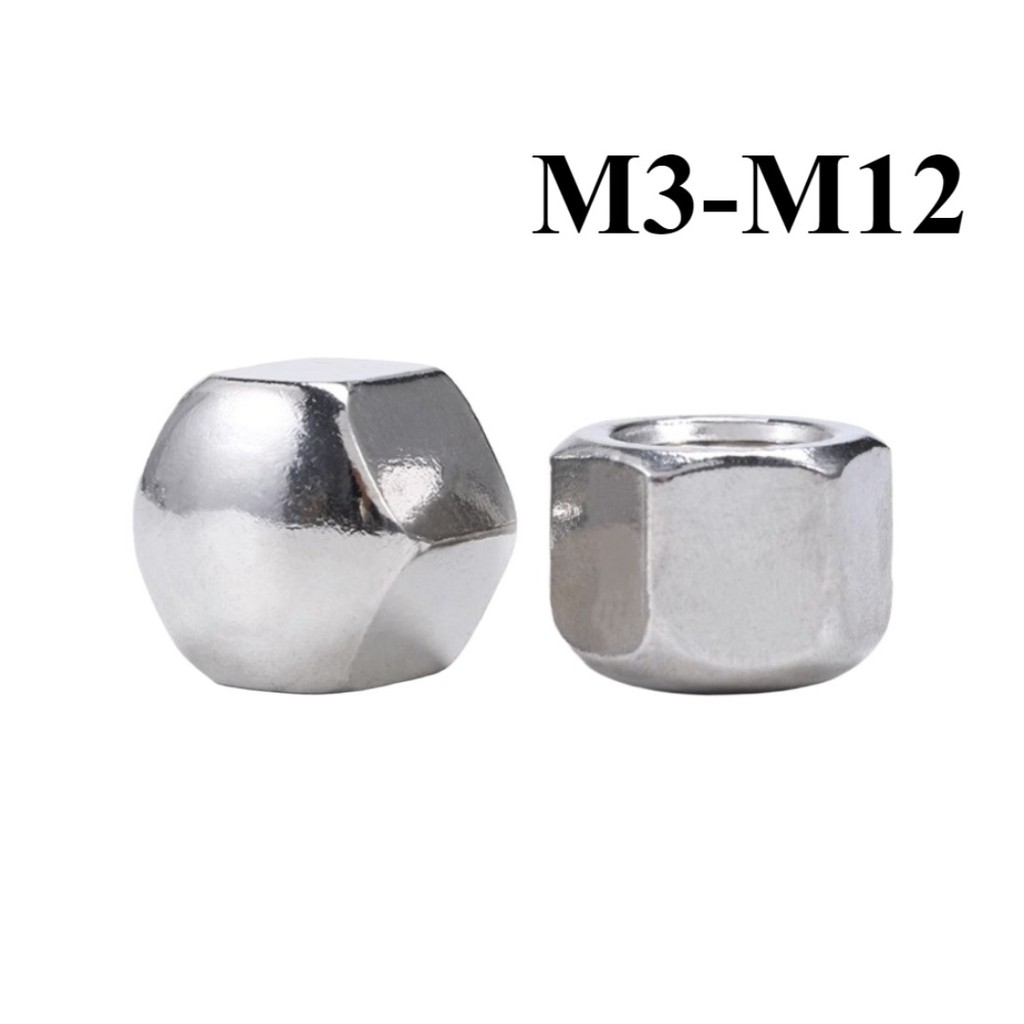 น็อตชนิดฝาครอบต่ําต่ํา 304 น็อตตกแต่งสแตนเลส M3-M12