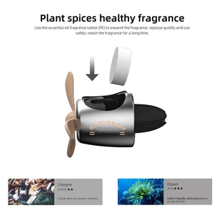 น้ําหอมปรับอากาศในรถยนต์ ตุ๊กตาหมี Pilot Car Air Freshener Air Outlet Wingman ใบพัดเครื่องปรุง Diffuser อุปกรณ์