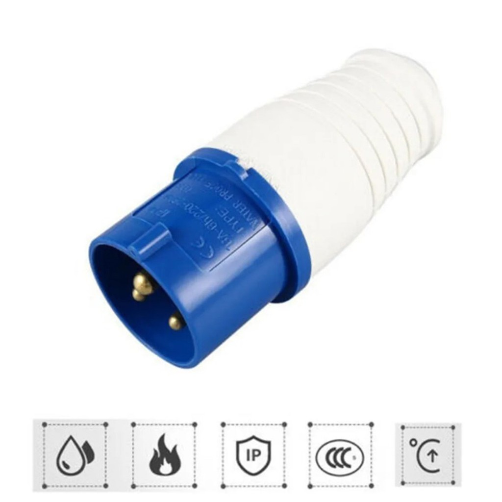 พาวเวอร์ปลั๊ก (ตัวผู้+ตัวเมีย) 3 ขา 2P+E 220V 16A/32A Power Plug SF-013L SF-213L SF-023L SF-223L ชุดเพาเวอร์ปลั๊ก ราคา ถูกที่สุด ดีลบีเคเค แกลเลอรีภาพที่ 7