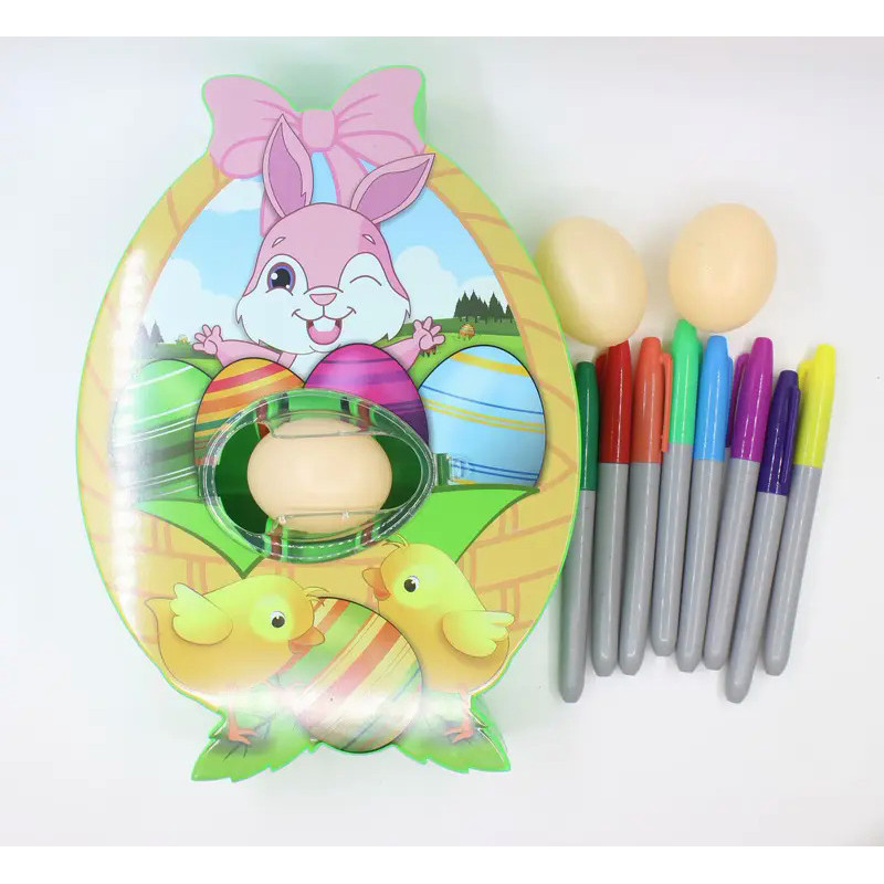 DIY Painted Egg Easter Happy Egg Decoration Set Children's Handmade toy Children's gifts Easter Bunn
