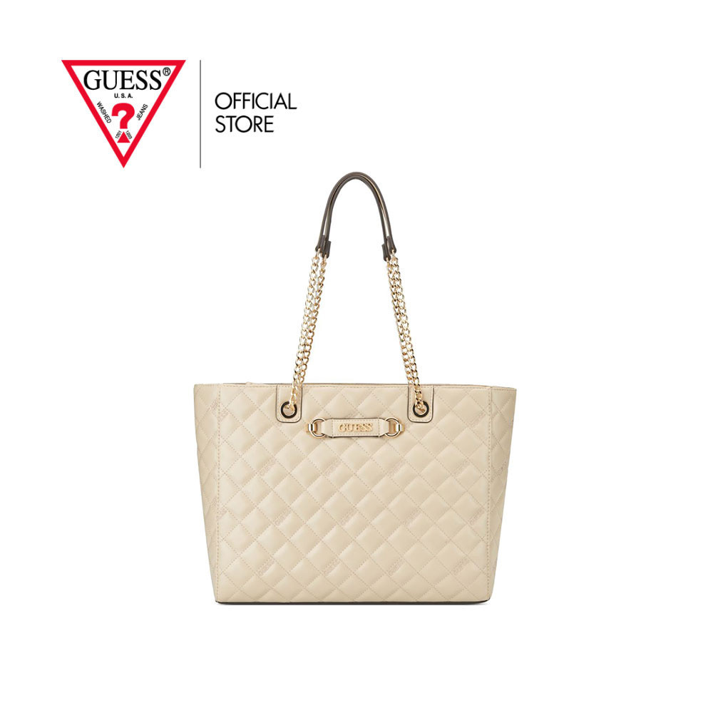 GUESS กระเป๋า รุ่น VG940524 FIDDLEWOOD TOTE BEIGE สีเบจ