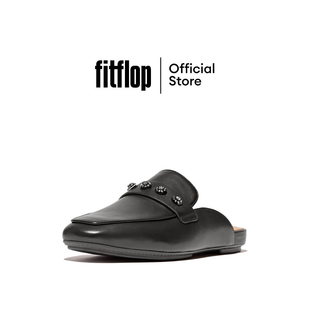 FITFLOP DELICATO CRYSTAL-CLUSTER MULES รองเท้าแตะแบบสวมผู้หญิง รุ่น IA8-001 สี BLACK