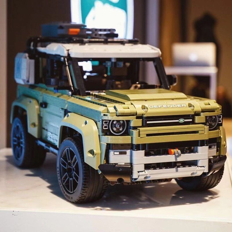 ใช้งานร่วมกับ Lego Land Rover Defender building block รถออฟโรด mechanical group boy ของเล่นประกอบยาก