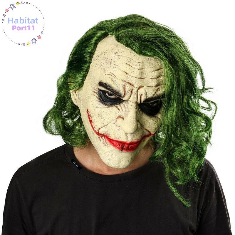 HabitatPort ฮาโลวีนคอสเพลย์สยองขวัญน่ากลัว Clown หน้ากากผมสีเขียว th ราคา ถูกที่สุด ดีลบีเคเค แกลเลอรีภาพที่ 5