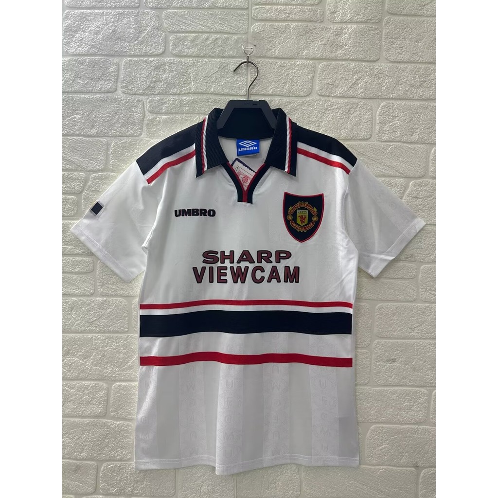 9899 เสื้อยืดแขนสั้นกีฬาฟุตบอลย้อนยุคแมนยูเยือน