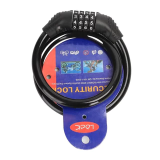 กุญแจล็อคจักรยาน สายล็อคสลิงแบบรหัส สายล็อคจักรยาน สายล็อคอเนกประสงค์ Bicycle lock code ล็อคแบบรหัส 4 หลัก ที่ล็อคจักรยา