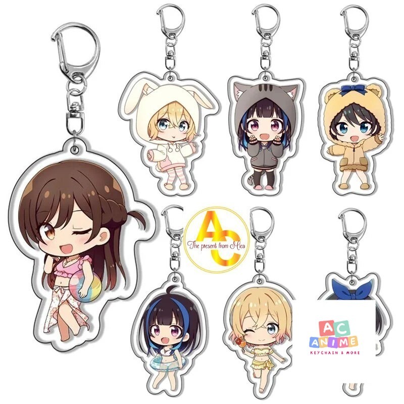 อะนิเมะเช่าแฟน Kanojo Okarishimasu Mizuhara Chizuru พวงกุญแจ