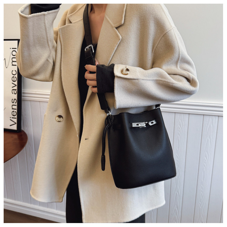 Retro Casual ไหล่ Messenger Bag Ladies Bucket Bag