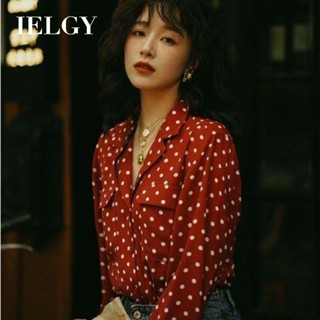 IELGY Niche design sense literary Hong Kong style retro shir…