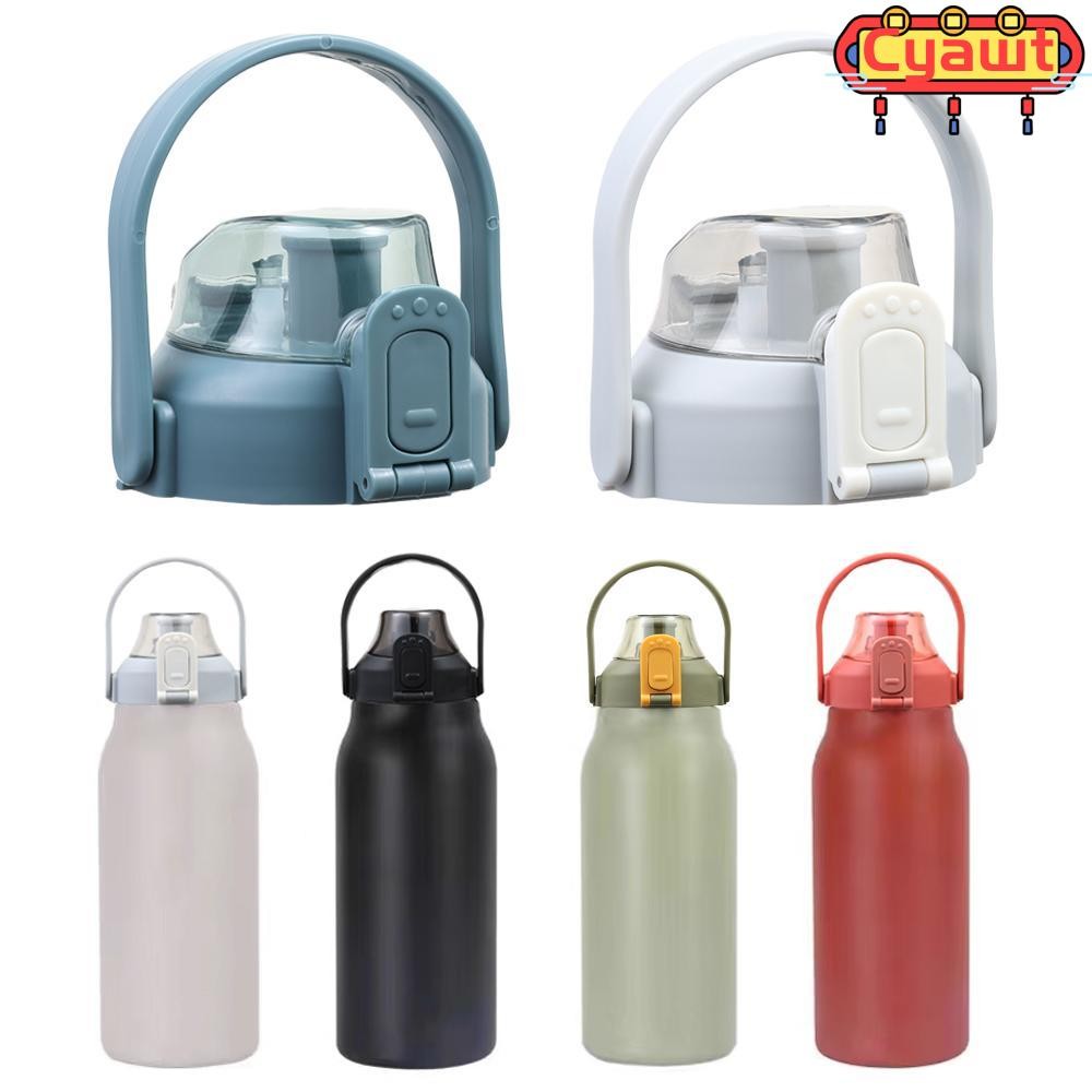 Cyawt 1 ชิ้นขวดฝาปิด, Tumbber Therms ถ้วย, ทนทานพร้อมที่จับ Universal Splash Proof ถ้วยฝาปิดสําหรับ 1000/1200/1500/1800ml