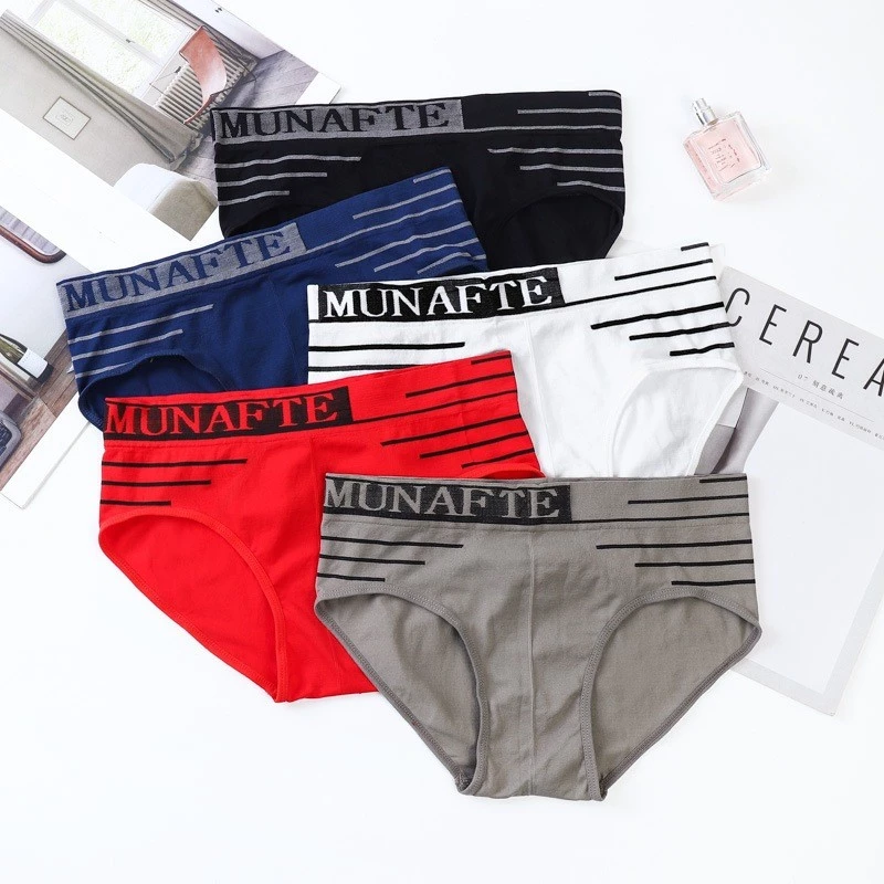 กางเกงในผู้ชาย เนื้อผ้าดี สวมใส่สบายมาก ไม่อึดอัด boxer ไม่มีถุง#50