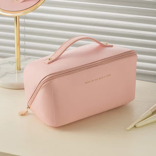 พร้อมส่งในไทย กระเป๋าเครื่องสำอาง 5 ช่อง หนัง PU กระเป๋าใส่เครื่องสำอางค์ ทรงหมอน พาพาสะดวก จุของได้เยอะ