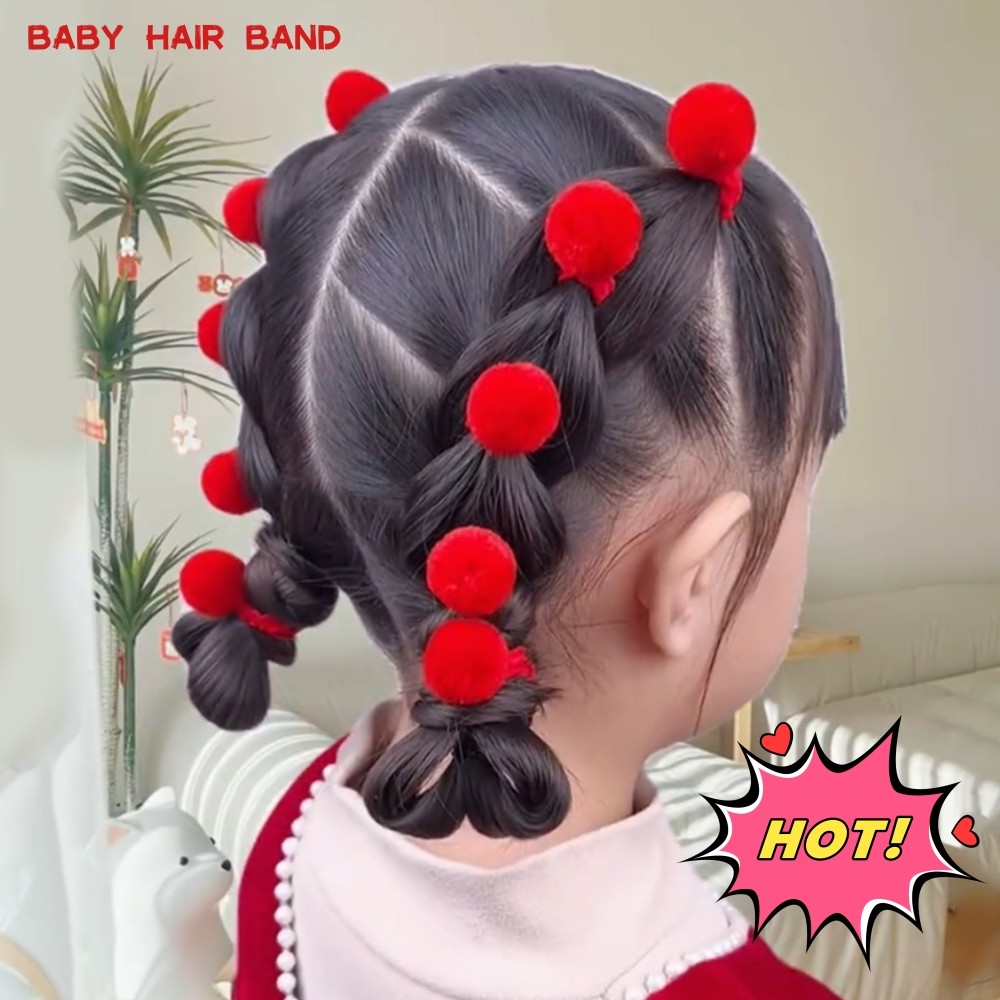 50ชิ้น/เซ็ตเด็กที่มีสีสันยืดหยุ่นสูงผมวงหวานนุ่มตุ๊กตาบอลยางรัดสาวผมหางม้าผูกผมเด็กอุปกรณ์ผม