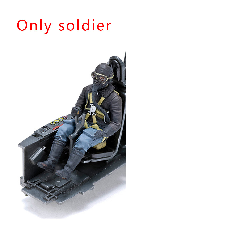 1/32 นักบินหันหน้าไปทาง, นักบิน, นักบิน, ทหารฟิกเกอร์โมเดลเรซิ่น, ธีมทหาร, ชุดประกอบและไม่ได้ทาสี