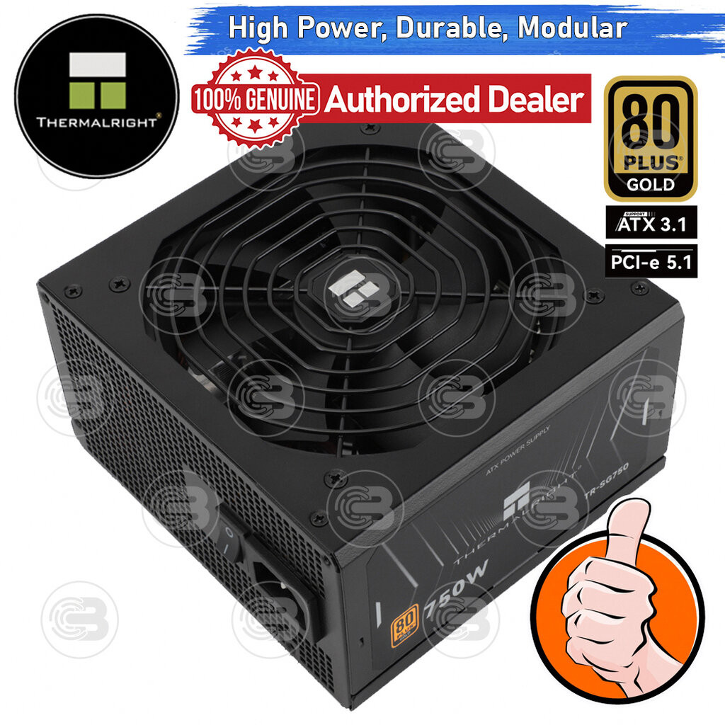 [CoolBlasterThai] Thermalright Power Supply 750W 80 Plus Gold Full Modular (SG750) ประกัน 5 ปี