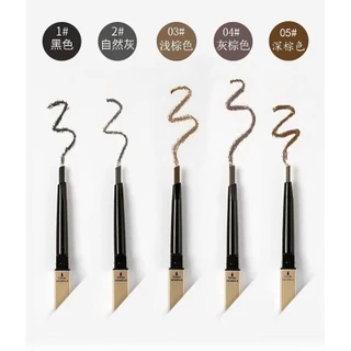 coco baby: 1.5mmดินสอเขียนคิ้ว แบบหมุนออโต้ กันน้ำ พร้อมแปรงปัดขนคิ้ว 5 สี_ B962