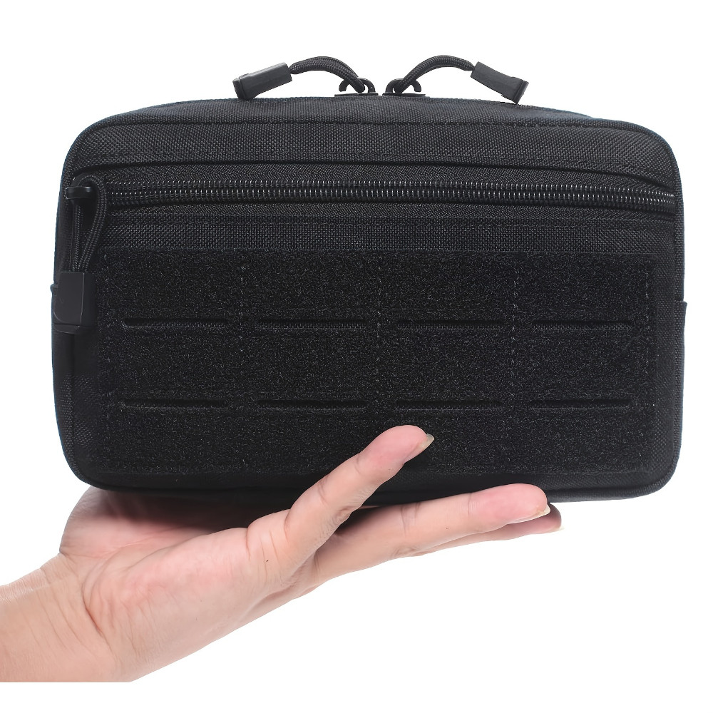 Luc กลางแจ้ง Molle การจัดการแนวนอนกระเป๋าคาดเอวกระเป๋าเครื่องมือ EDC อเนกประสงค์