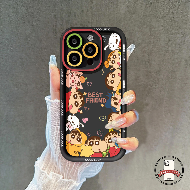การ์ตูนดินสอสีเทียนคู่รักชินชานนุ่ม เคส Tecno Spark 20C 10C 10 20 Pro infinix Hot 40i 30 20 12 11 Play Smart 7 8 6 5 Pro ราคา ถูกที่สุด ดีลบีเคเค แกลเลอรีภาพที่ 5