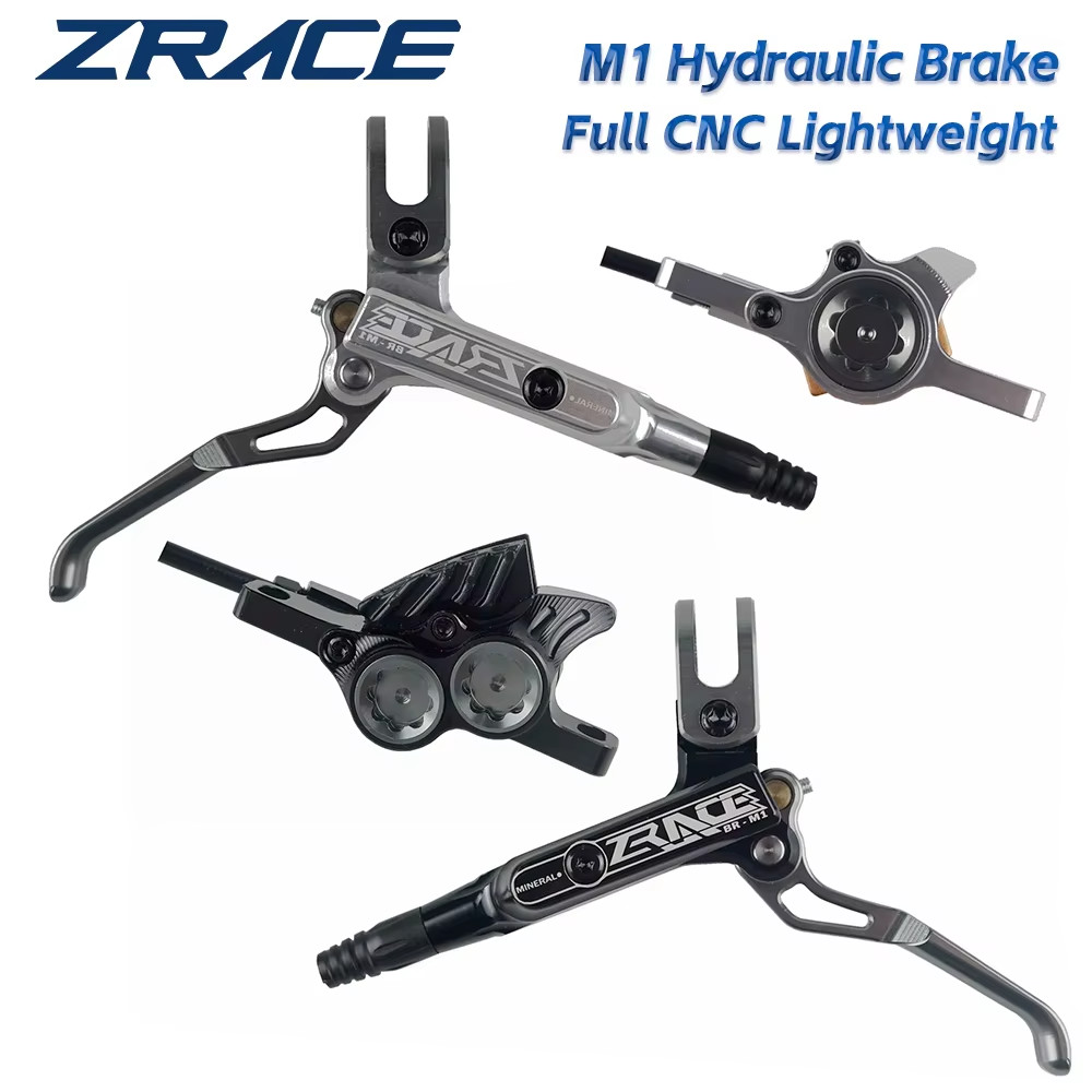ชุดเบรกน้ำมัน ZRACE M1 X2/X4 MTB Full CNC น้ำหนักเบาสุด | เลือก 2/4 พิสตัน (X2/X4) คู่หน้า-หลัง เบรกดิสก์ประสิทธิภาพสูง สำหรับเสือภูเขา