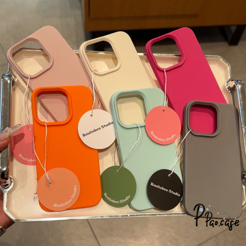 เคสไอโฟน11 สำหรับ IPhone 17 16 11 15 13 12 14 Pro Max XR 7 8 15 Plus XS X เคสหนัง Dopamine แฟชั่นเนื้อนุ่มสำหรับคู่รัก