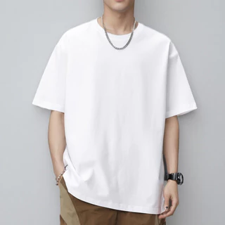 เสื้อยืดแขนสั้นผู้ชาย เสื้อยืดคอกลมสีพื้น คุณภาพดี​ ไม่ย้วย ไม่หด ไม่ต้องรีด ผ้านุ่มใส่สบาย ใส่ได้ทั้งชายและหญิง