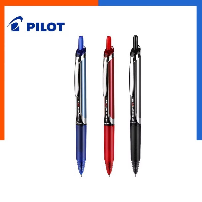ปากกาเจล PILOT หัวเข็ม BXRT-V5 V7 V10 HI-TECPOINT V5 RT ขนาด 0.5/0.7/1.0mm. [1 ด้าม] คุณภาพสูง ญี่ปุ่น ปากกา เจล