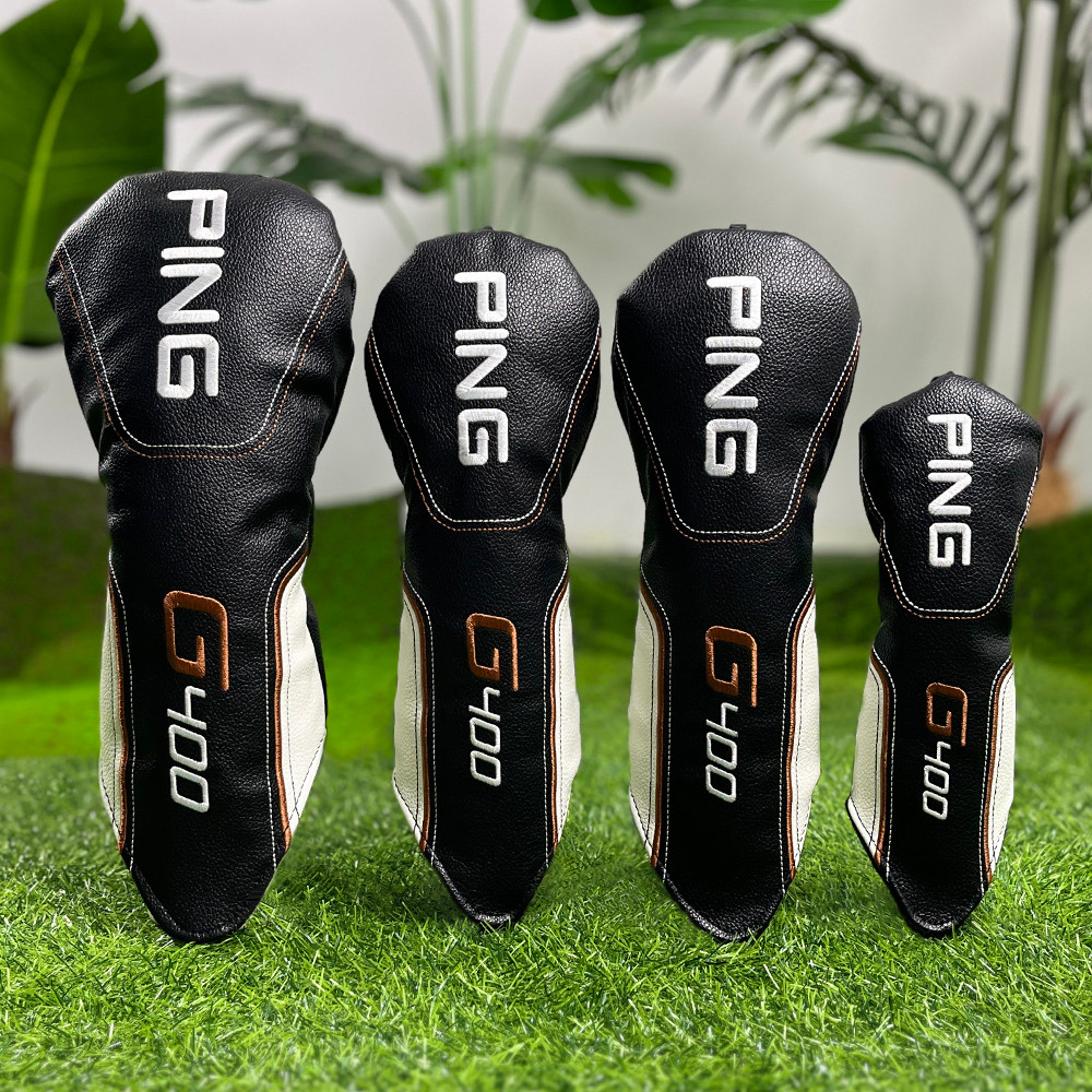 ฝาครอบไม้กอล์ฟ PING G400 Head Cover No. 1ไม้ขาไก่ขนาดเล็กปกเหล็กป้องกันพัตเตอร์หมวกปก