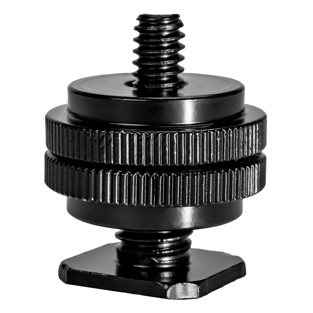 Cold Shoe 1/4 Adapter For Camera ตัวแปลงอะแดปเตอร์ พร้อมฐาน Cold Shoe สำหรับต่อกล้อง ไฟ ไมโครโฟน