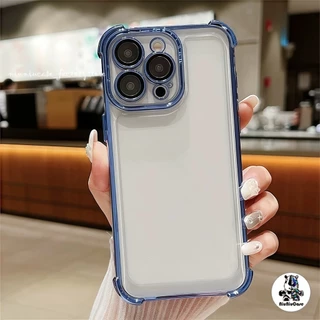 หรูหราชุบเกราะกันกระแทกเคสโทรศัพท ์ สําหรับiPhone 15 14 13 12 11 Pro Max 15 Plusกล ้ องป ้ องกันถุงลมนิรภัยอะคริลิคใสปกแ