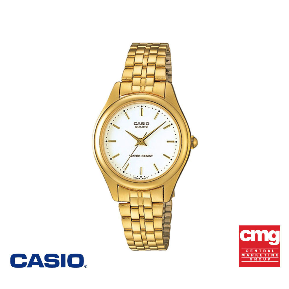 CASIO นาฬิกาข้อมือ CASIO รุ่น LTP-1129N-7ARDF วัสดุสเตนเลสสตีล สีทอง