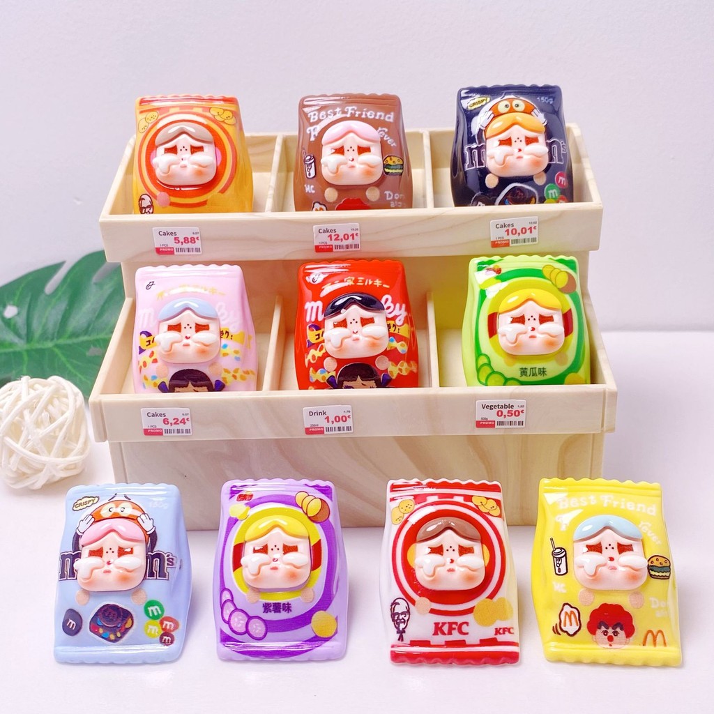 รูปแบบใหม่สีทึบร้องไห้ทารกมันฝรั่งทอดทําเองอุปกรณ์เครื่องประดับรถเครื่องประดับขนาดเล็กพวงกุญแจจี้กระเป๋าลึกลับน่ารักเม็ดlt