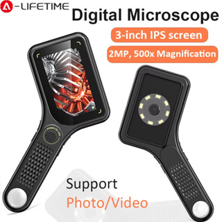 500X กล้องจุลทรรศน์ดิจิตอล 3 นิ้ว ไอพีเอส มือถือกล้องจุลทรรศ…