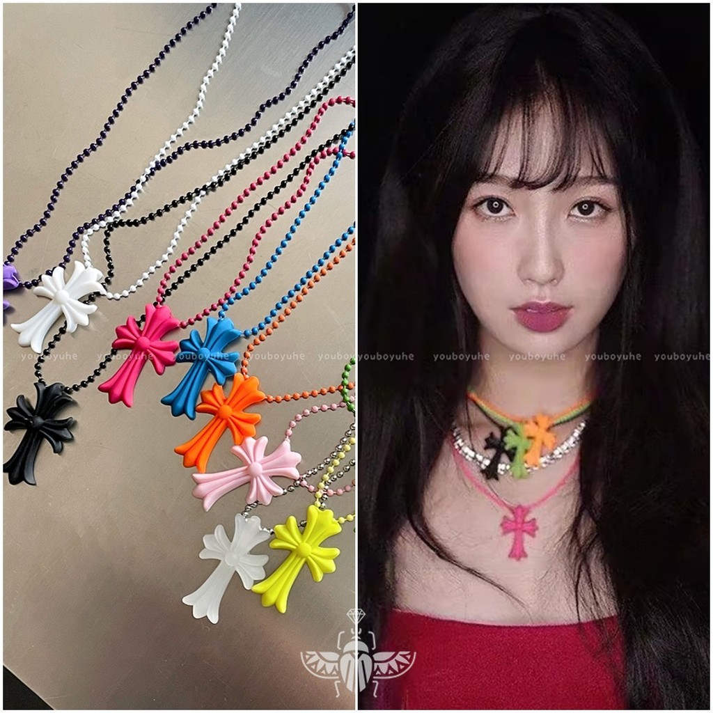 สร้อยคอไม้กางเขนหญิงฮิปฮอป unisex