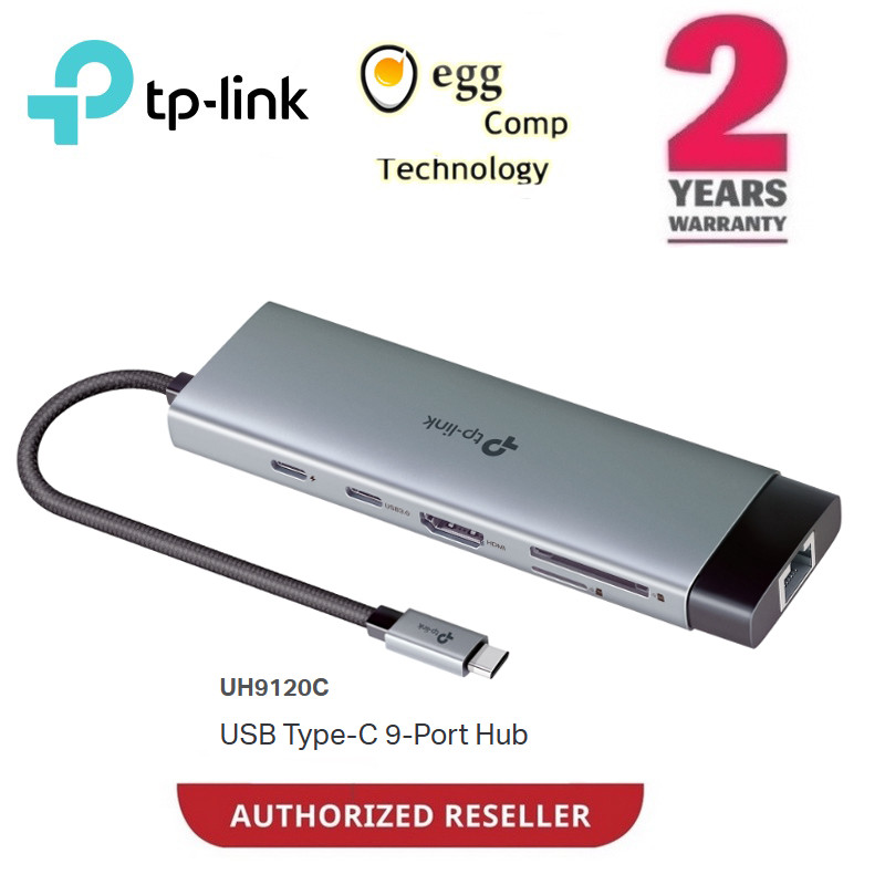 TP-Link UH9120C USB Type-C 9-Port Hub ( Plug & Play ) 9-in-1 Expansion