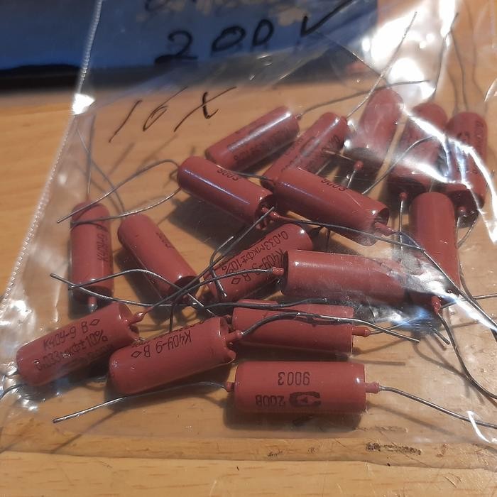 Part Capacitor กระดาษน้ํามัน PIO 33nF 33 nF 33000 pF K40Y-9 0.03uF 200V อุปกรณ์ไฟฟ้า