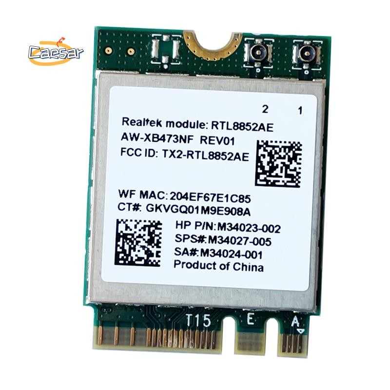 caesarA82.4G 5G 802.11AC/AX โมดูลไร้สาย AW-XB473NF RTL8852AE RTL8852 Wifi 6 -MIMO การ์ดเครือข่ายบลูท