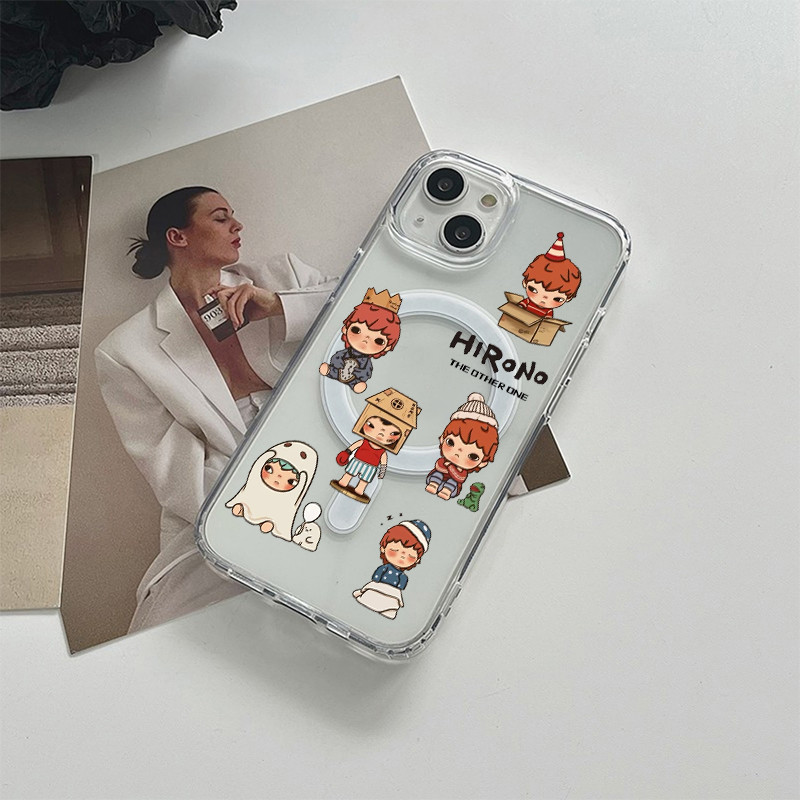 Hironoเคสโทรศัพท์แม่เหล็กสําหรับIphone 16 15 Pro Max 13 12 11xs xr 7