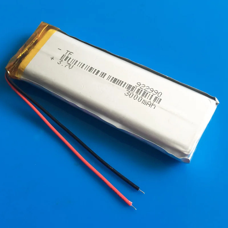 3.7V 3000mAh Lithium Polymer Lipo Rechargeable Battery922990 For GPS DVD PDA PAD power bank Tablet P