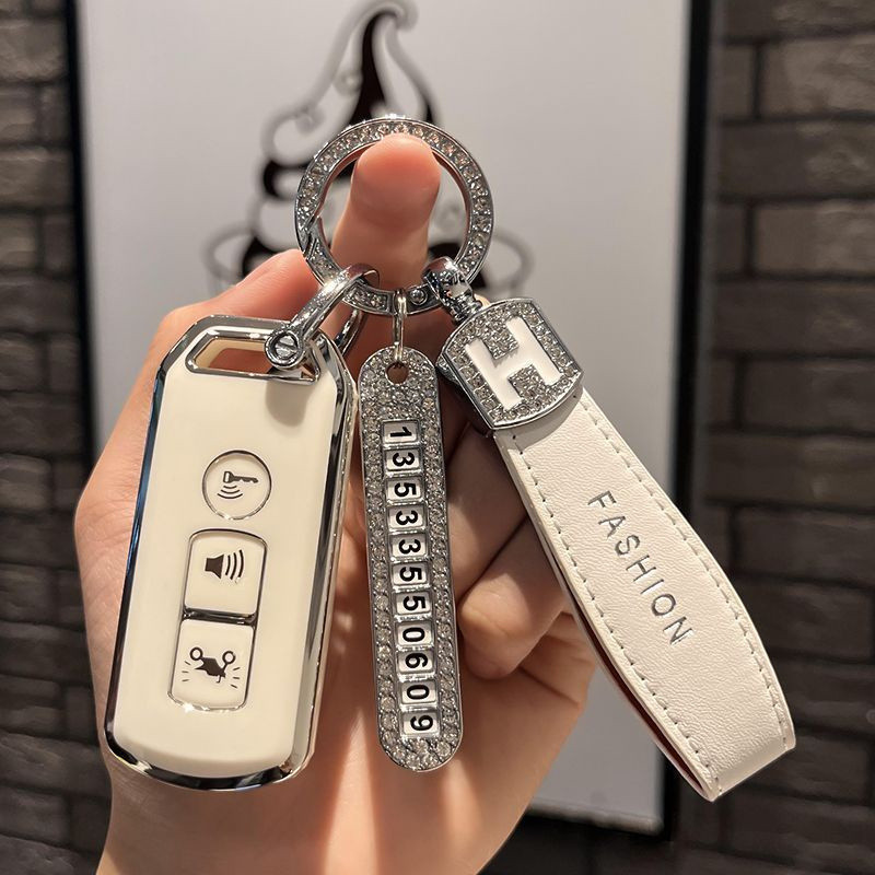 Honda รถจักรยานยนต์ Keycase PCX160 LEAD125 SH300 NS110R ฝาครอบพวงกุญแจ Keycase Click160 ADV160 TMX12