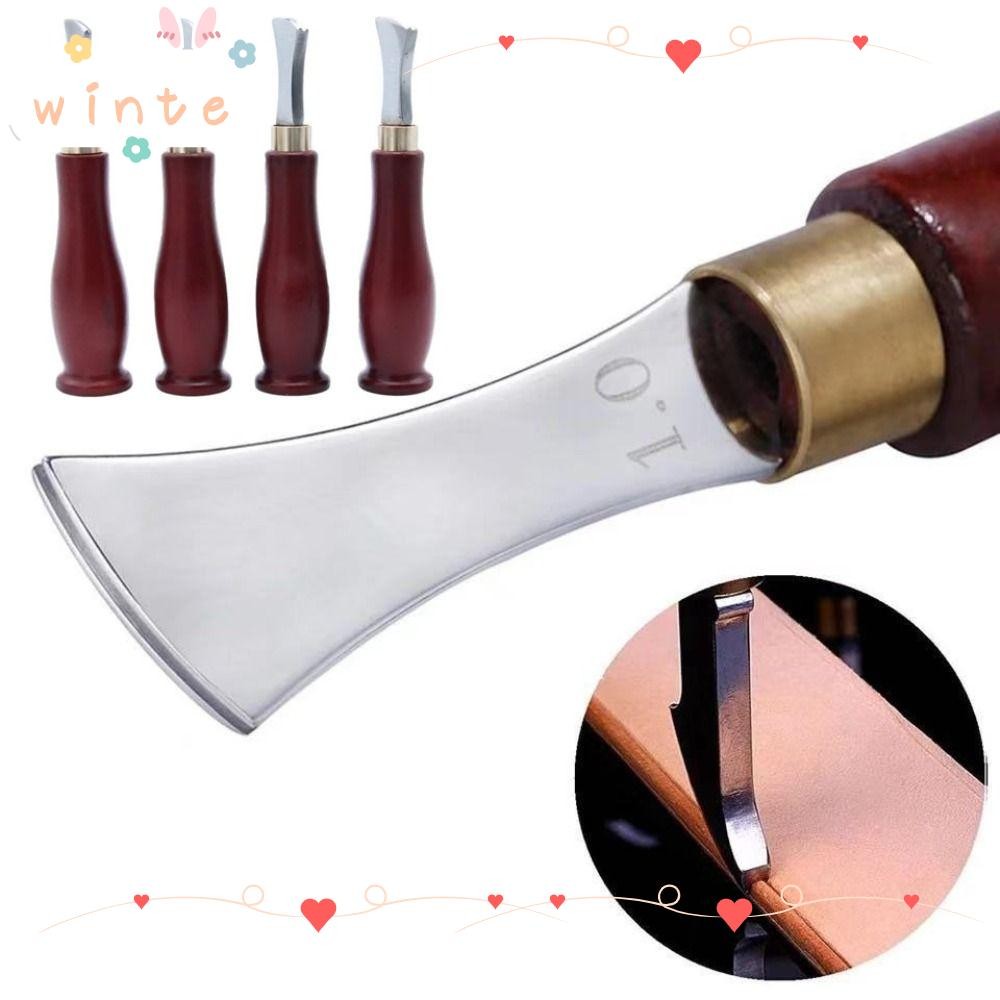 WINTE หนังขอบความดัน Line Punch, Leathercraft เครื่องมือ Sector หนังขอบกด, ด้ายฝังร่องตื้น DIY Handmade หนังขอบผู้ถือ