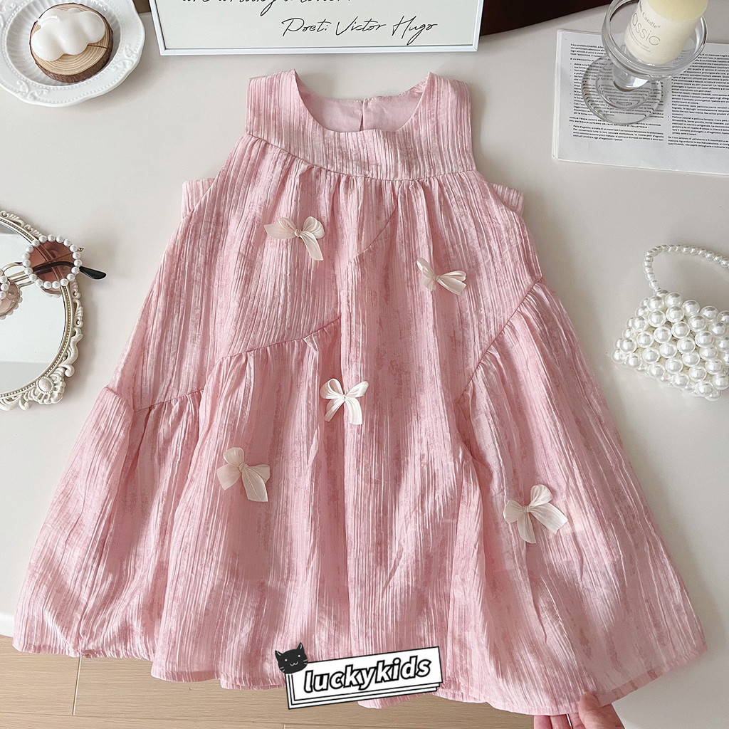 ฤดูร้อนเด็กสาวกุทัณฑ์แขนกุดชุดหวานเด็กสาวชุดเจ้าหญิงชุดอาทิตย์ - รูปที่ 2