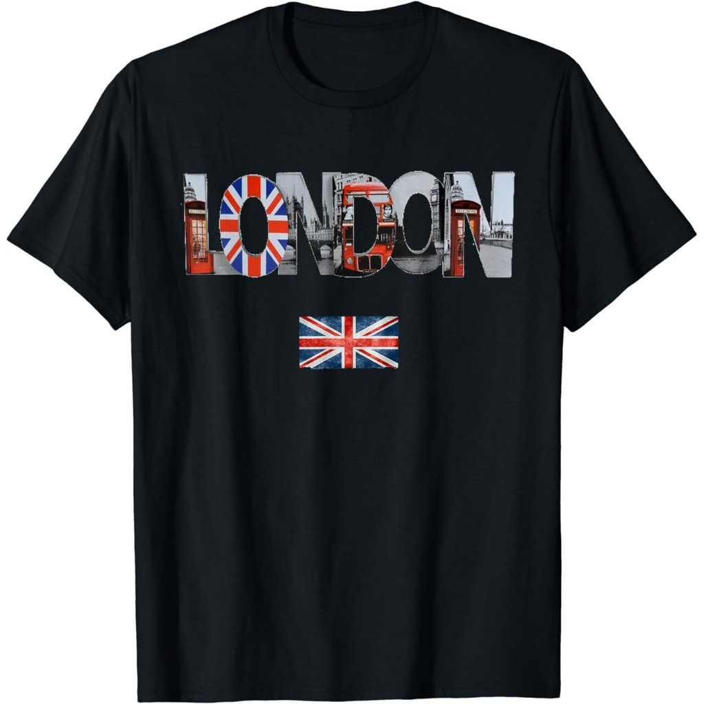 London Uk Flag England เสื้อยืด Great Britain