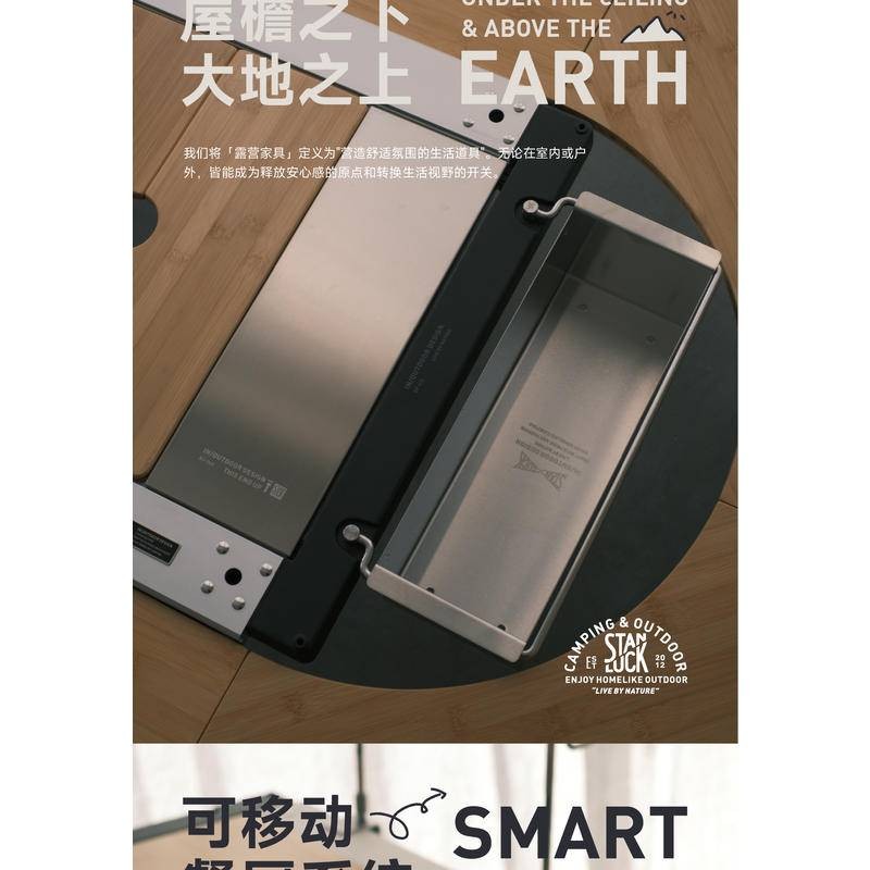 อุปกรณ์อุปกรณ์ตั้งแคมป์กลางแจ้ง, กล่องเก็บของสแตนเลส IGT1 Unit, สีดํา 0.5 UnitIGT Table Unit กล่องเก็บของ, stanluck1 หน่วย 0.5 หน่วย - รูปที่ 5