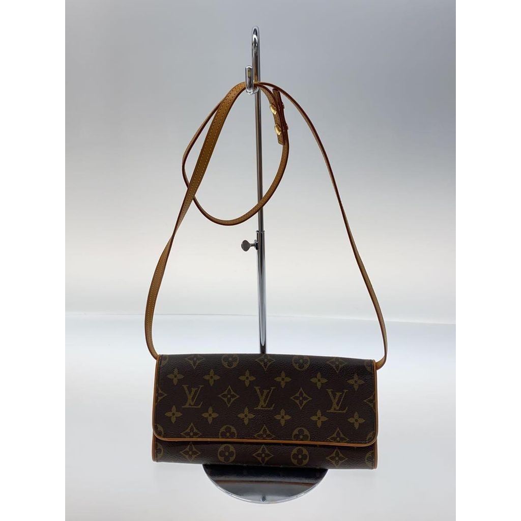 LOUIS VUITTON Shoulder Bag Pochette Twin GM_Monogram Canvas_BRW PVC BRW M51852 Direct from Japan Sec