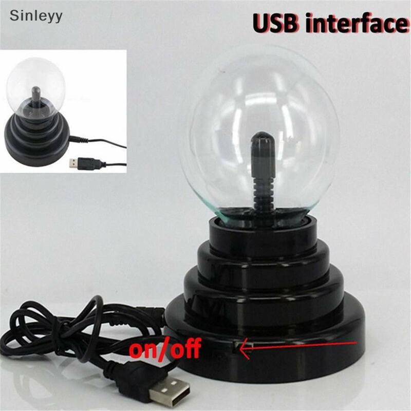Nl แก้ว Magic Plasma Ball Light โคมไฟตั้งโต๊ะขนาดใหญ่ทรงกลมโคมไฟกลางคืน Touch US N