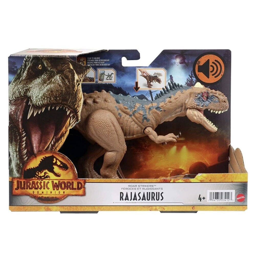 Mattel Jurassic World Dominion Roar Strikers Rajasaurus รูปไดโนเสาร์ HDX17 35