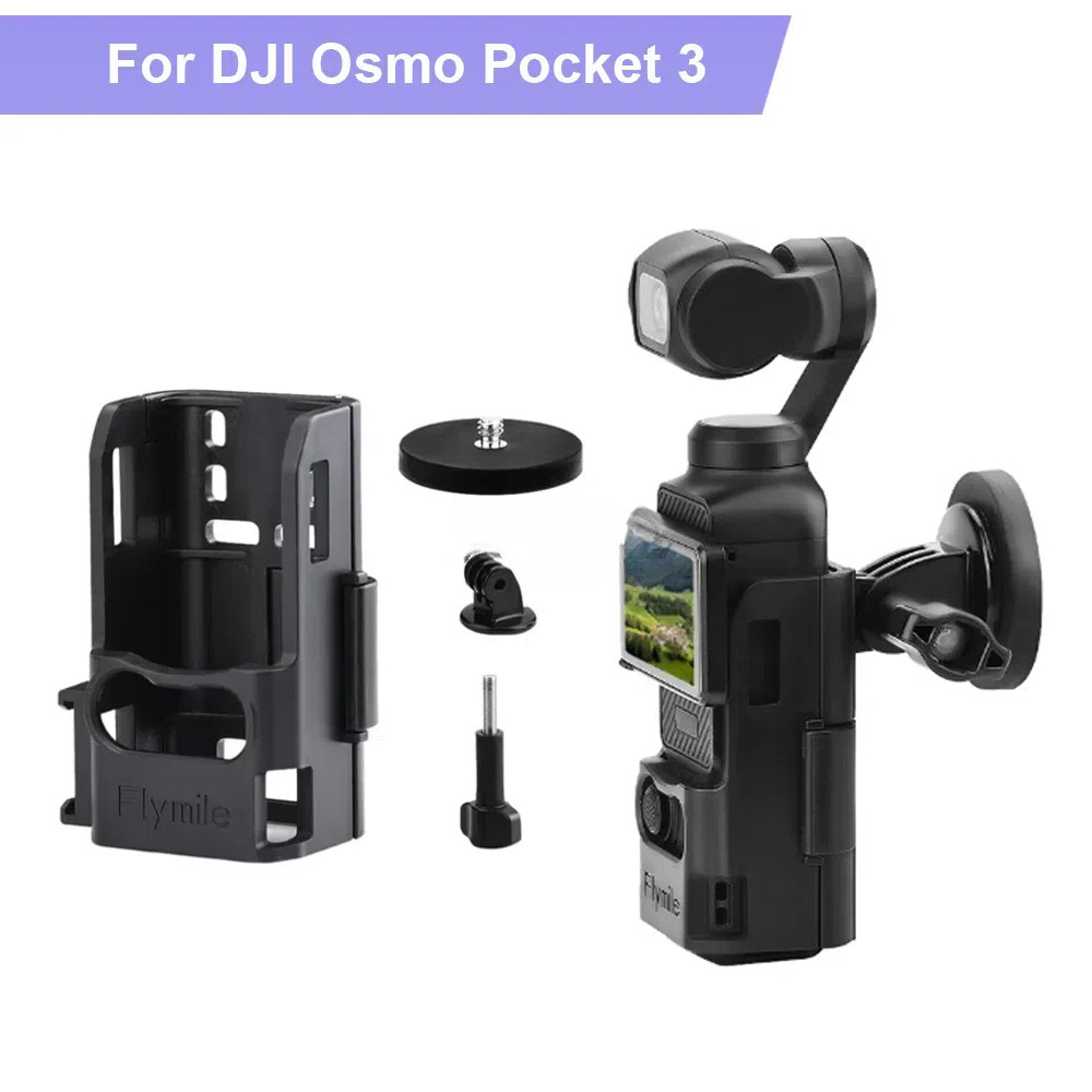 กรอบขยายสําหรับกระเป๋า 3 Magnetic Fix Mount ฐานคลิปอะแดปเตอร์อินเทอร์เฟซสําหรับ DJI Osmo Pocket 3 อุปกรณ์เสริมสําหรับกล้อง