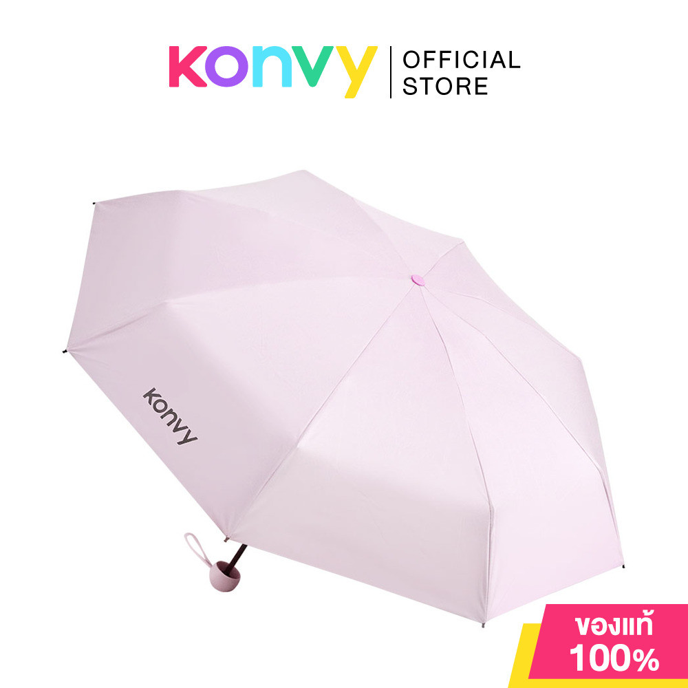 Konvy Portable Pocket Sun Umbrella คอนวี่ ร่มกันยูวีแบบออโต้พับ 3 ตอน (Pink/Dark Blue/Purple/Dark Green/White) รูปที่ 8