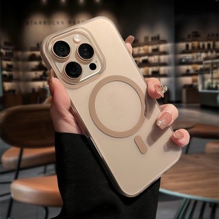 ใหม่บางเฉียบ Ip16 Pro Max Matte เคสโทรศัพท์สําหรับ iPhone 15 14 13 12 11 Pro Max กันกระแทกปลอกแม่เหล็ก Slim PC Hard Case