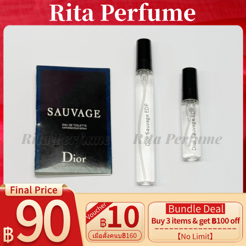【สินค้าพร้อมส่ง】ของแท้ Sauvage EDP & EDT & Parfum & Elixir & Eau Forte 2ml/5ml/10ml
